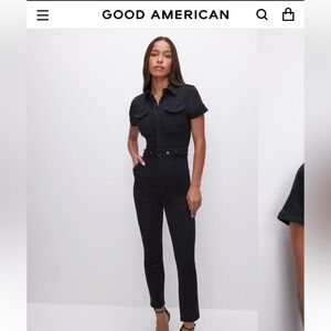 Good American Classic Black Jumpsuit